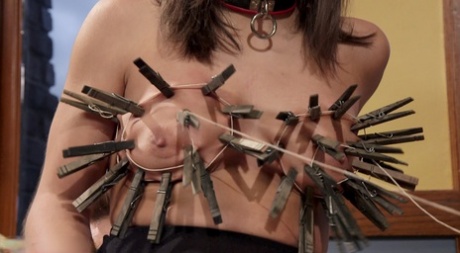 Абеллу Дэнджер и других рабынь пытают во время траха картинка 5