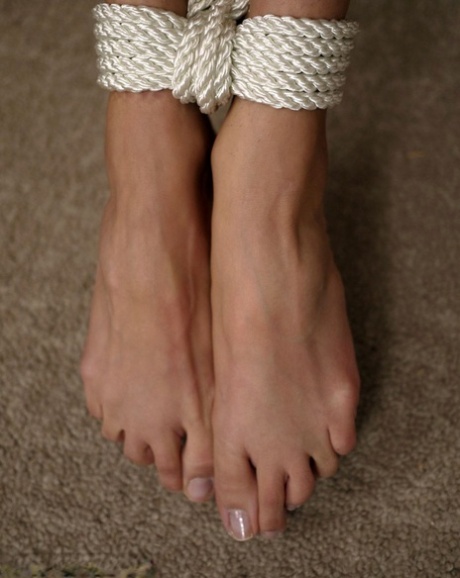 Грудастые самки Дарла Крейн и Ариэлла Феррера связаны веревкой и с кляпом во рту картинка 12