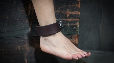 Грудастую рабыню Энджел Оллвуд трахают лицом под бдительным оком Ди Уильямс картинка 10